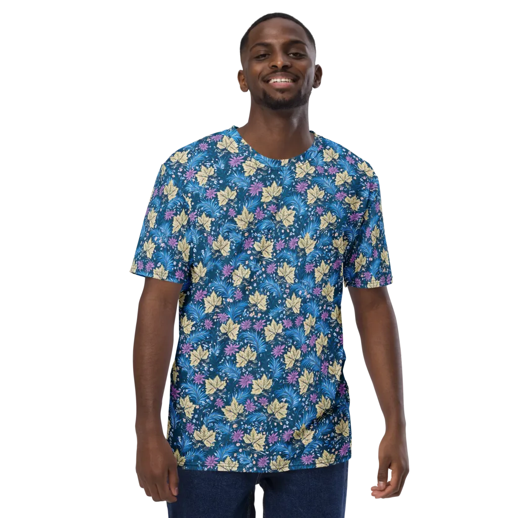 Midnight Meadow on Men's Crew Neck T-Shirt — Front