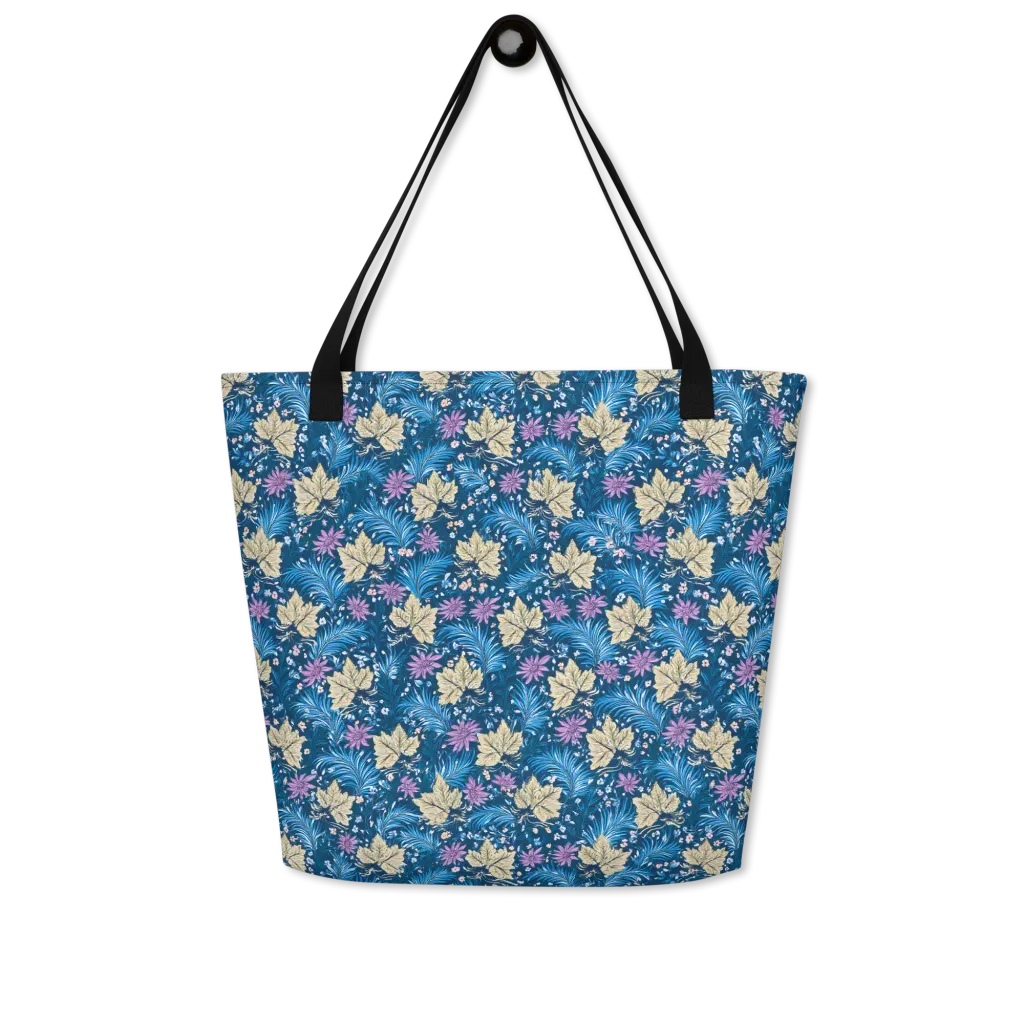 Midnight Meadow on Large Tote Bag W/ Pocket — Front