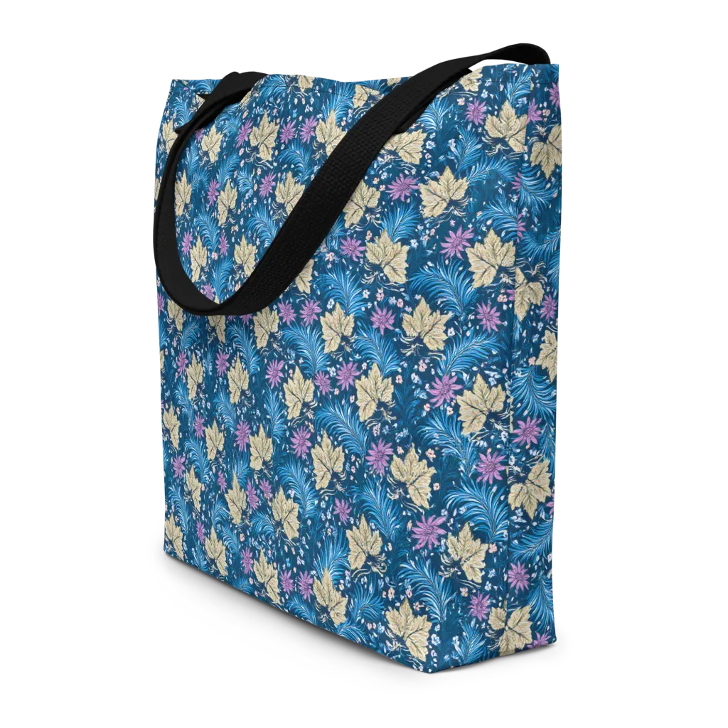 Midnight Meadow on Large Tote Bag W/ Pocket — Front