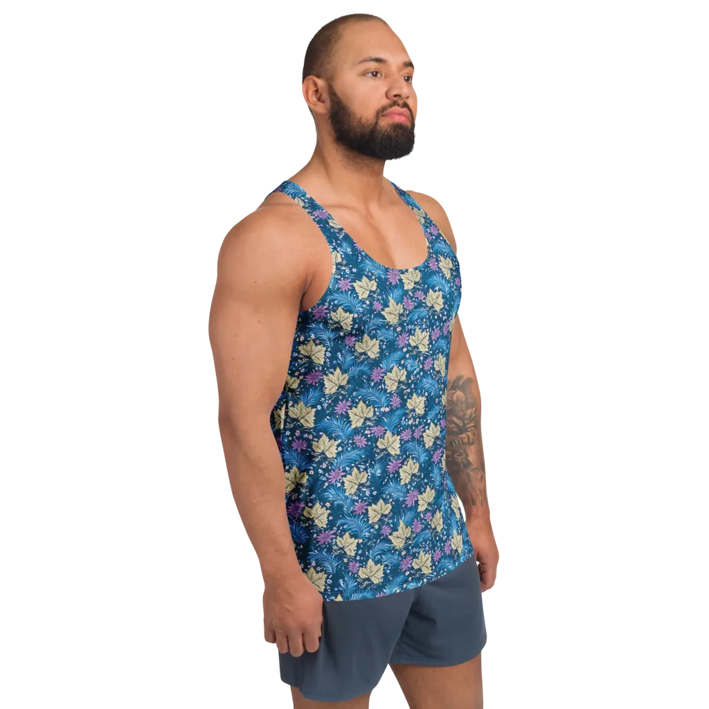 Midnight Meadow on Men's Tank Top — Right Front