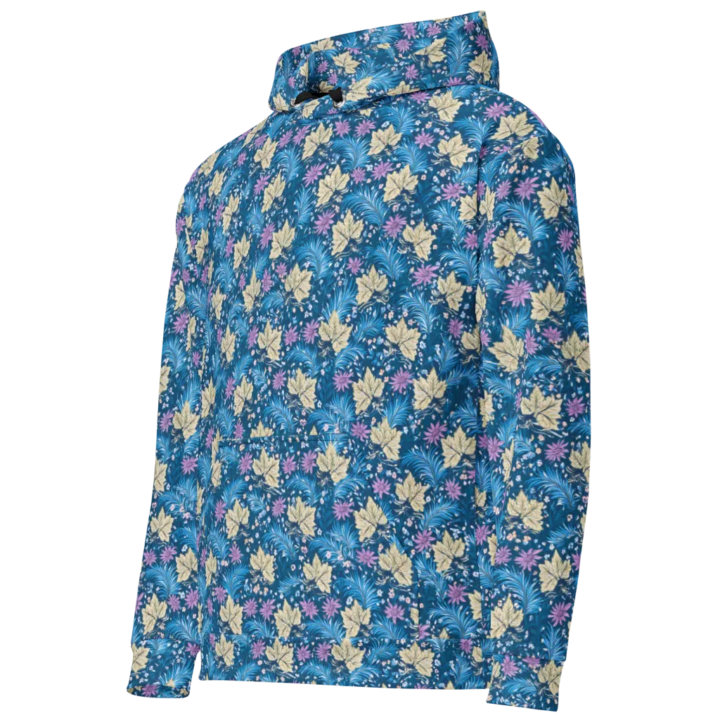 Midnight Meadow on Cotton Hoodie — Left Front