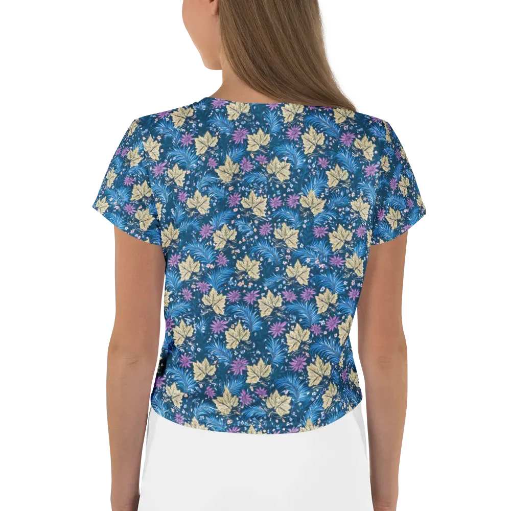 Midnight Meadow on Crop Tee — Back