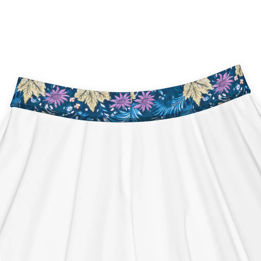 Midnight Meadow on Skater Skirt — Product details