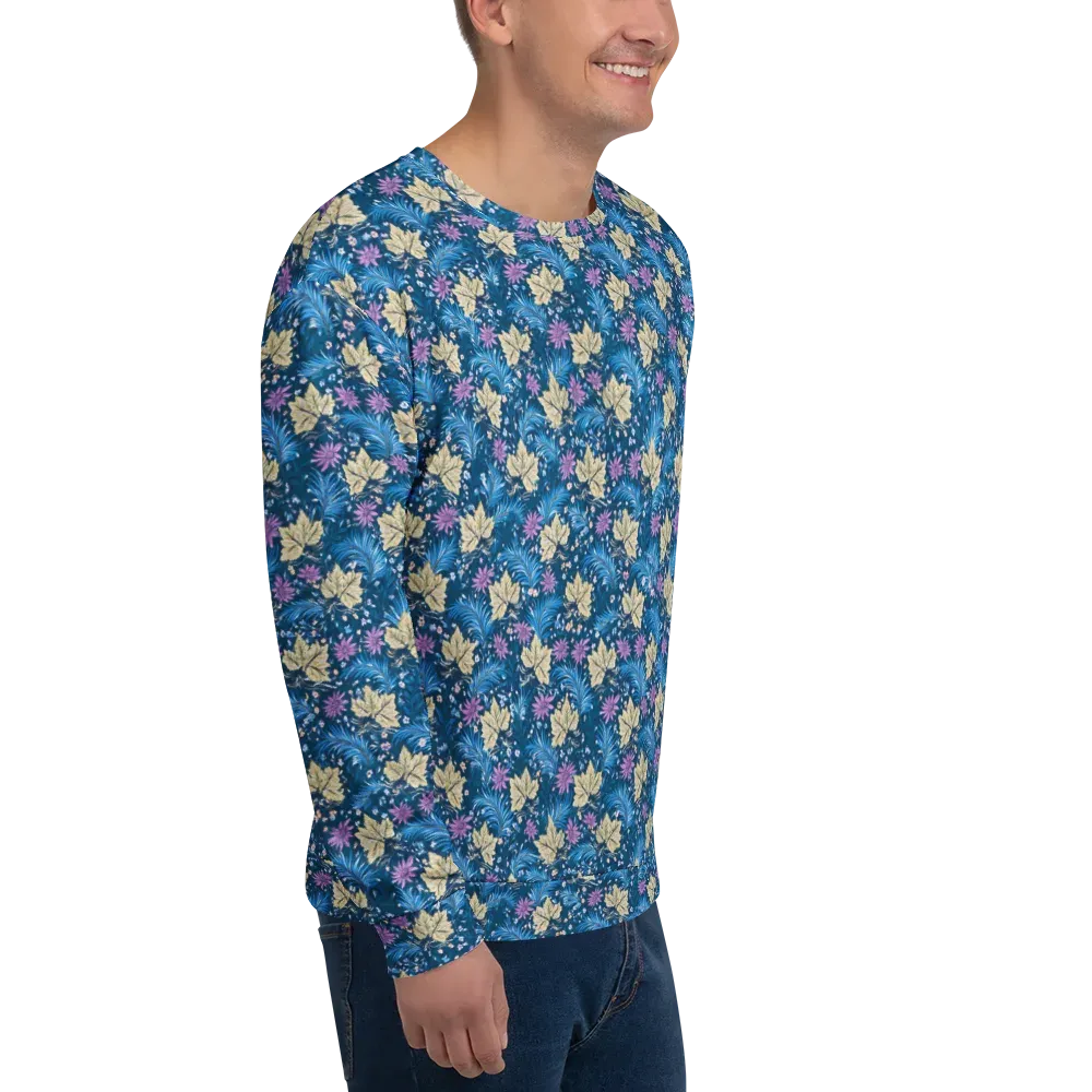 Midnight Meadow on Sweatshirt — Right Front