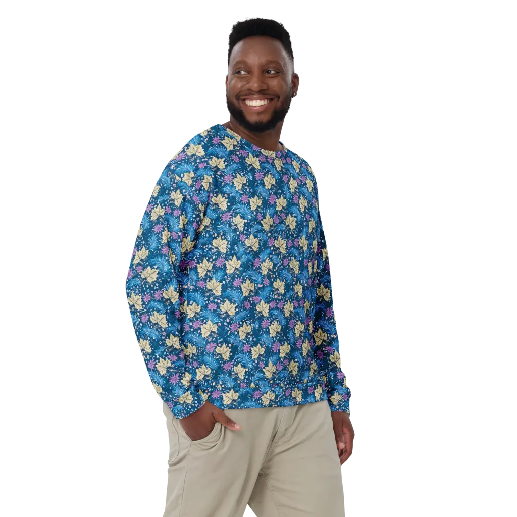 Midnight Meadow on Sweatshirt — Front