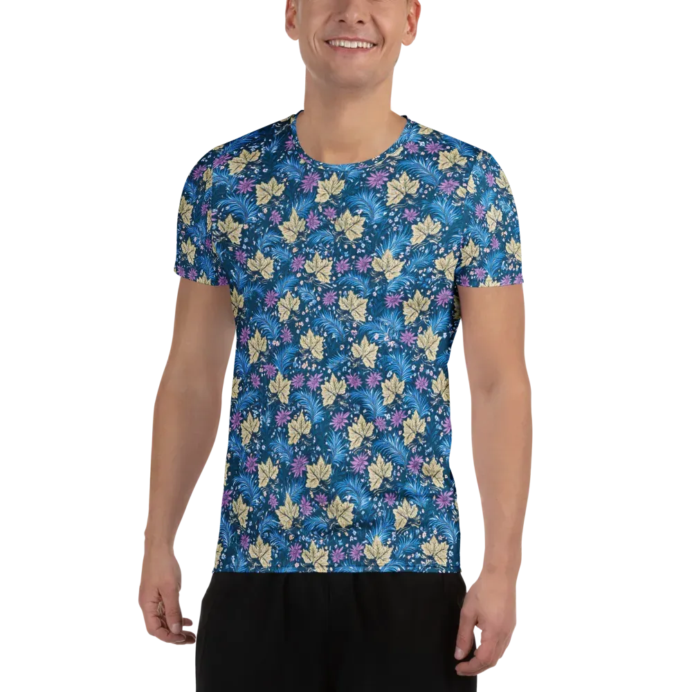 Midnight Meadow on Men's Athletic T-Shirt — Front