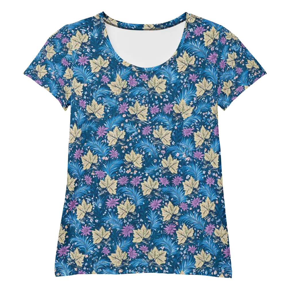 Midnight Meadow on Women's Athletic T-Shirt — Front