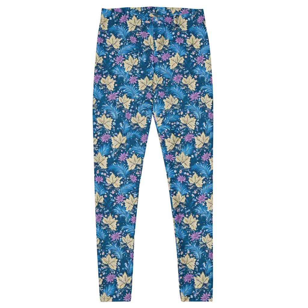 Midnight Meadow on Leggings — Front