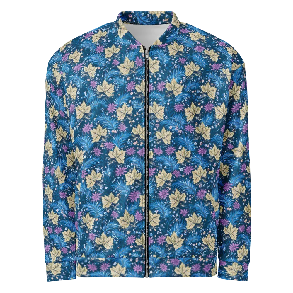 Midnight Meadow on Bomber Jacket — Front