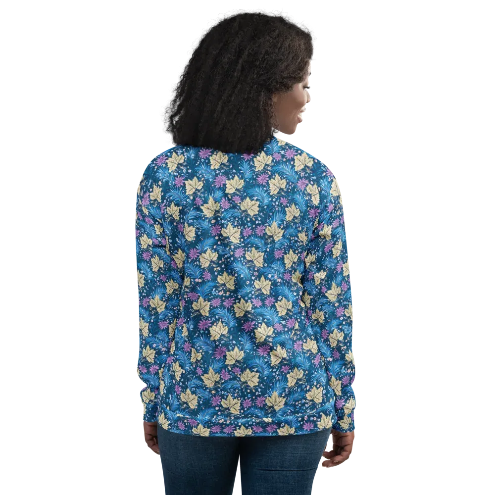 Midnight Meadow on Bomber Jacket — Back