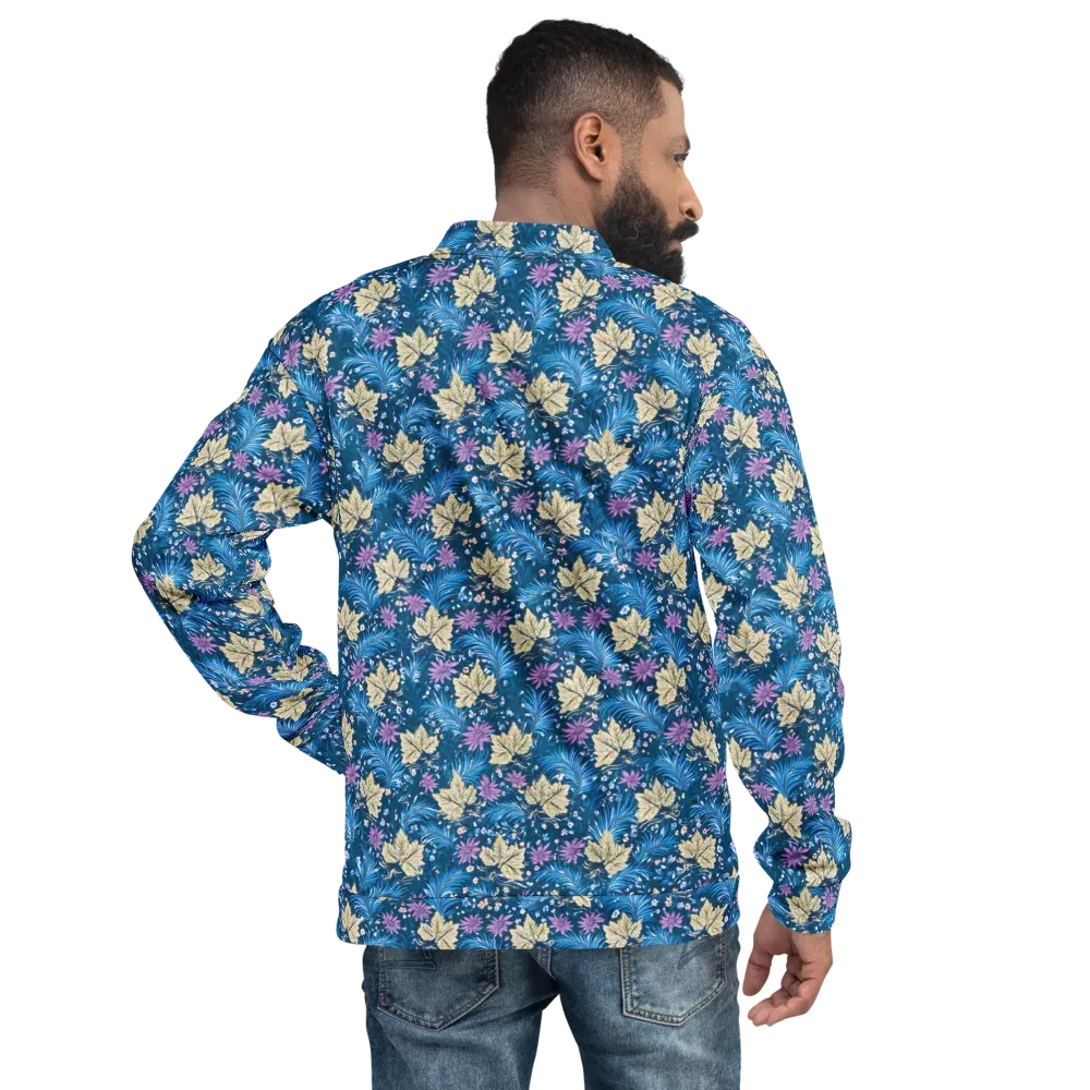 Midnight Meadow on Bomber Jacket — Back