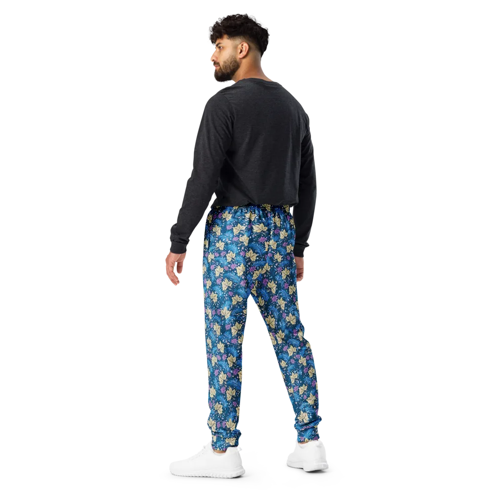Midnight Meadow on Men's Joggers — Back