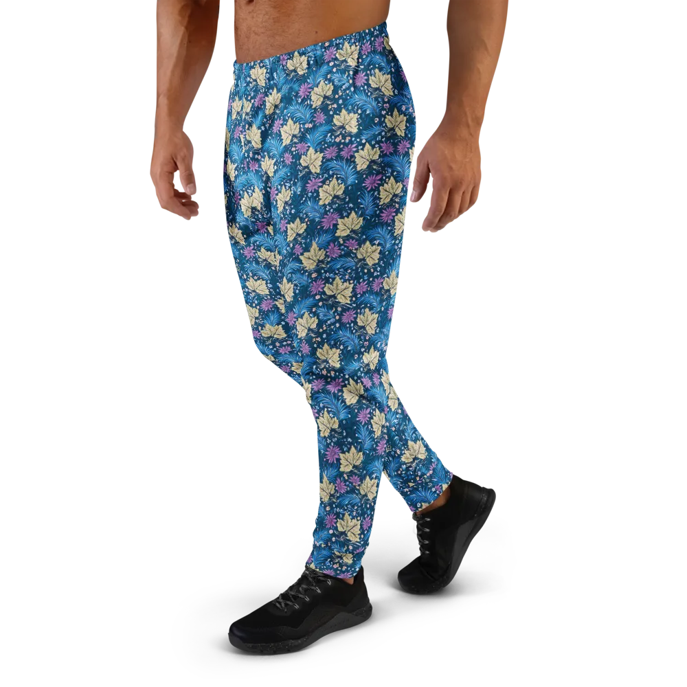 Midnight Meadow on Men's Joggers — Left