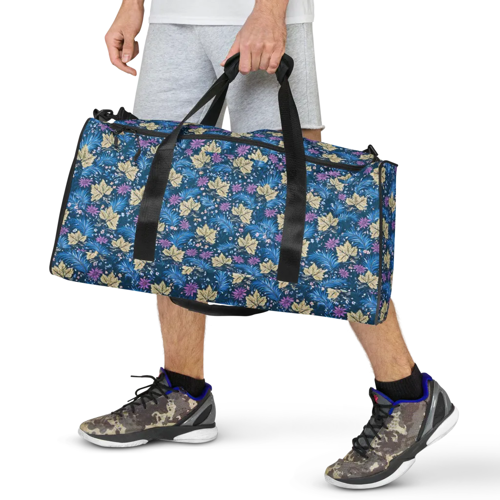 Midnight Meadow on Duffle Bag — Front