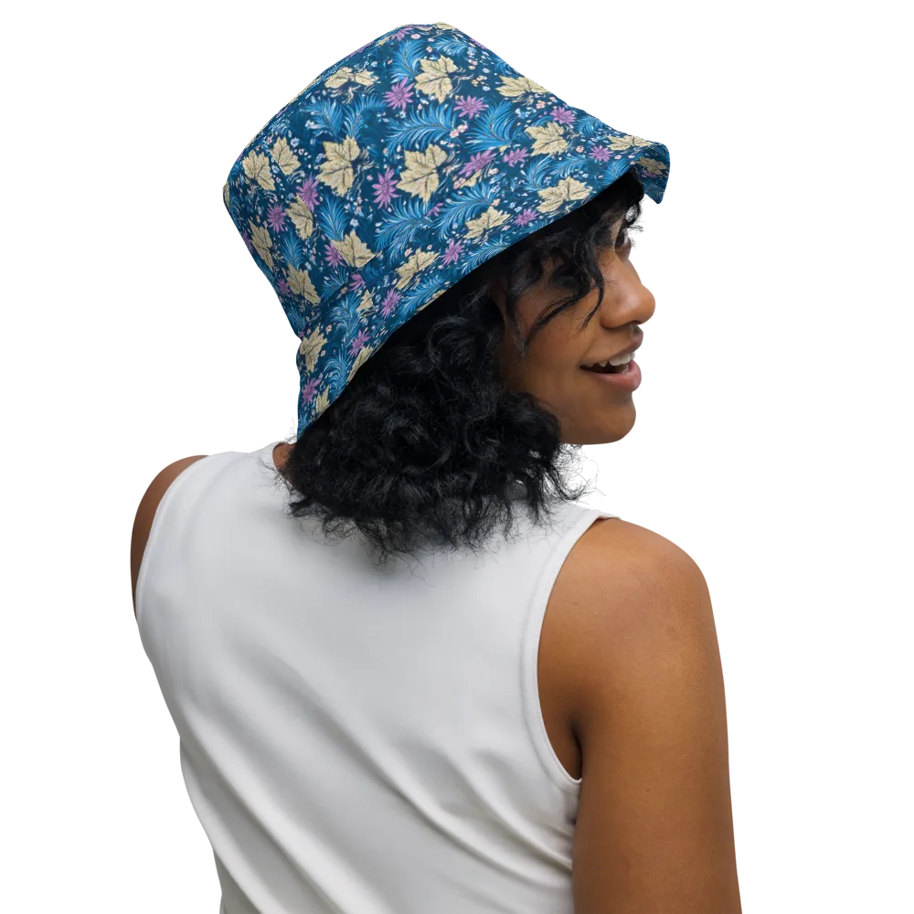 Midnight Meadow on Reversible Bucket Hat — Right Outside