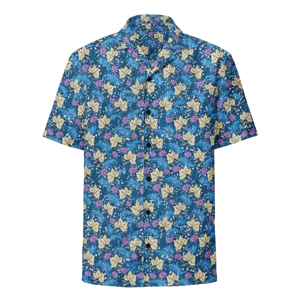 Midnight Meadow on Button Shirt — Front