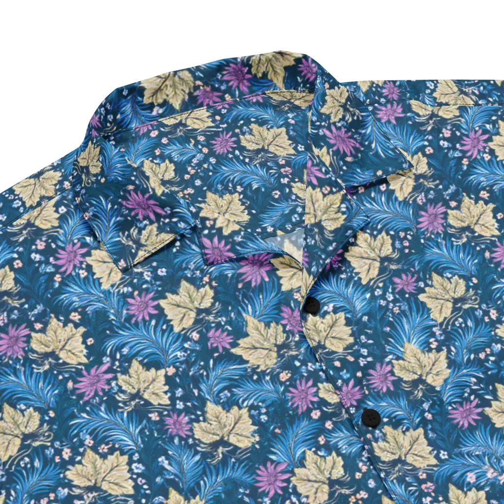 Midnight Meadow on Button Shirt — Product details