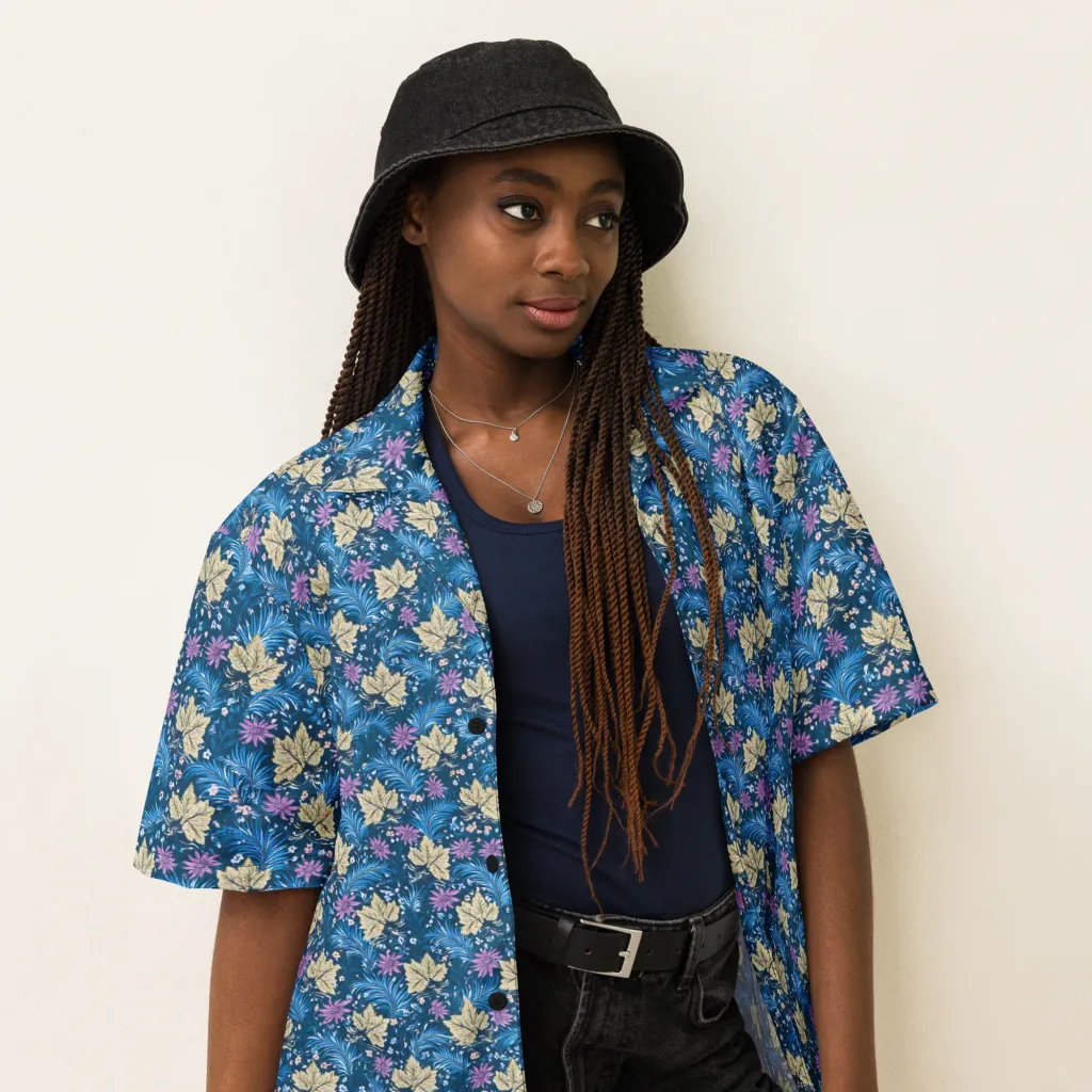 Midnight Meadow on Button Shirt — Right Front