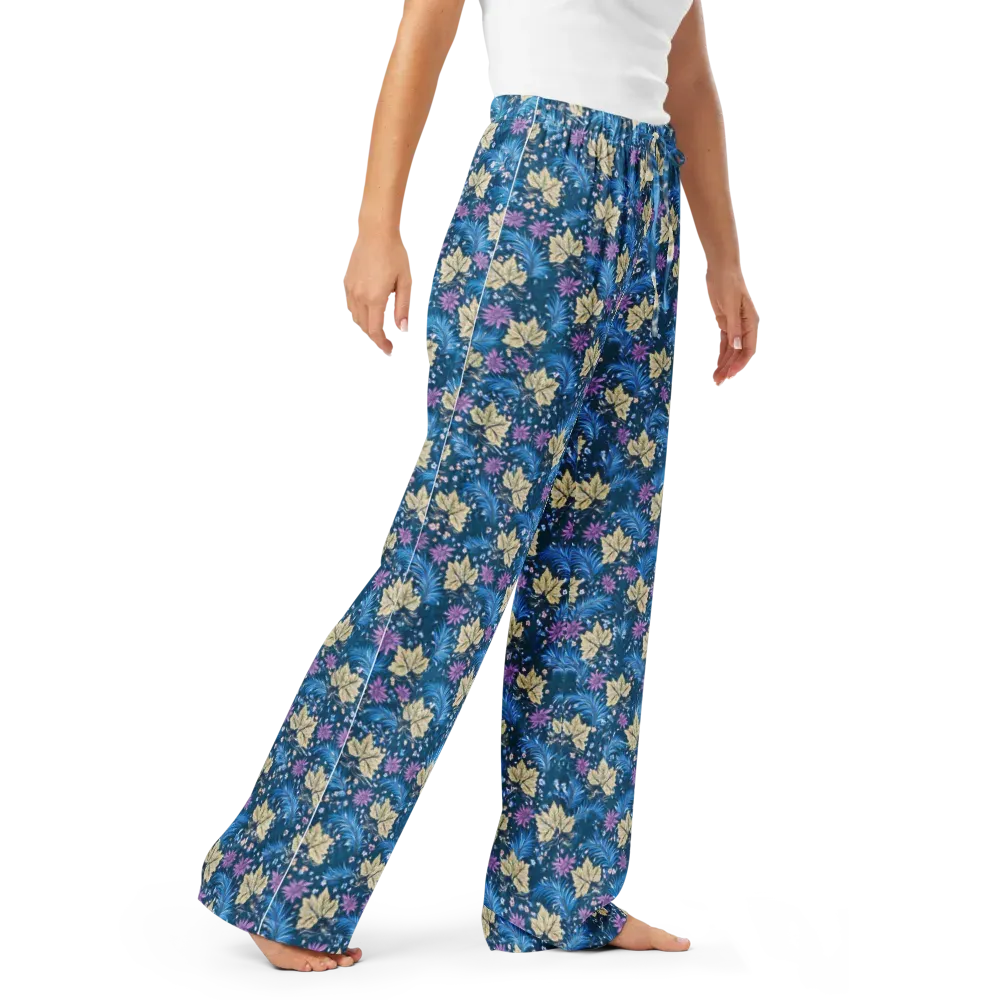 Midnight Meadow on Women's Pajama Pants — Right Front