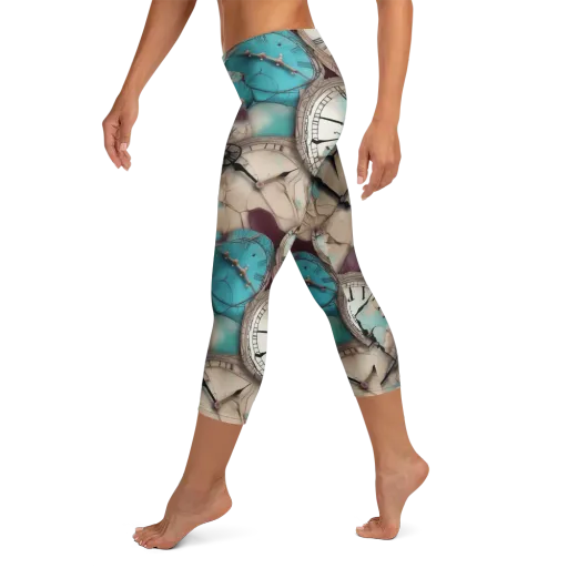 Midnight Horology on a Capri Leggings