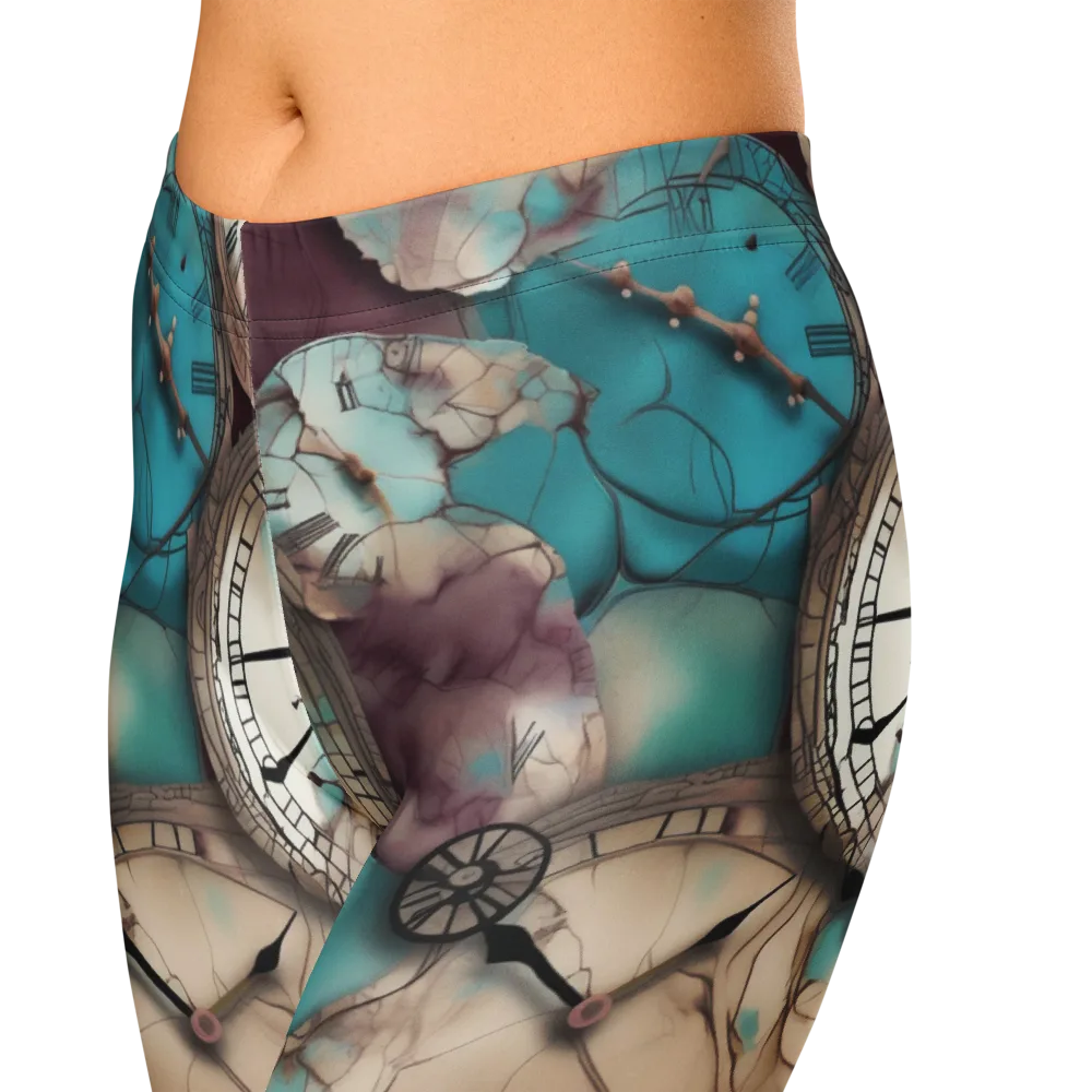 Midnight Horology on Capri Leggings — Zoomed-in