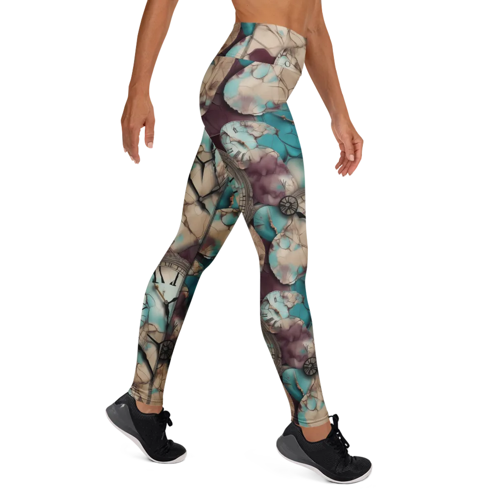 Midnight Horology on Yoga Leggings — Right