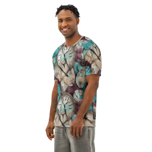 Midnight Horology on a Men's Cotton Crew Neck T-Shirt
