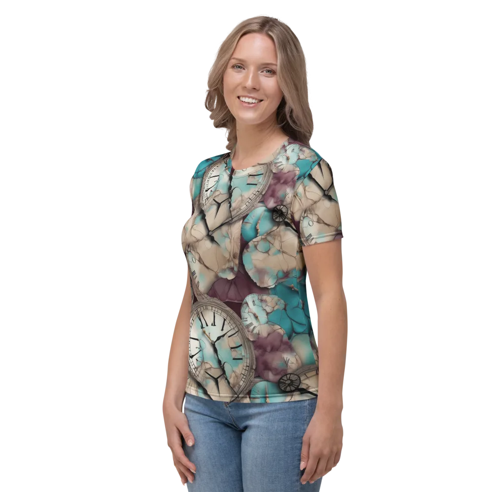Midnight Horology on Women's Crew Neck T-Shirt — Left
