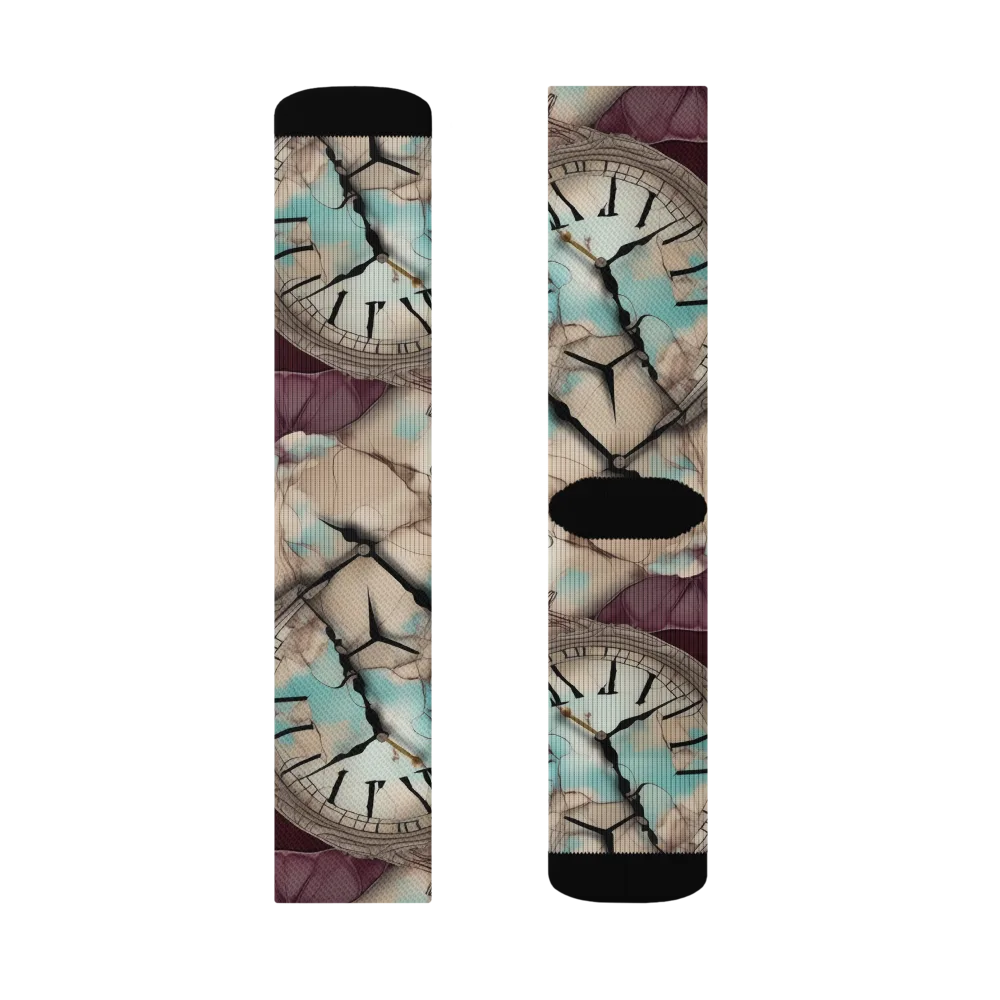 Midnight Horology on Socks — Right Sock