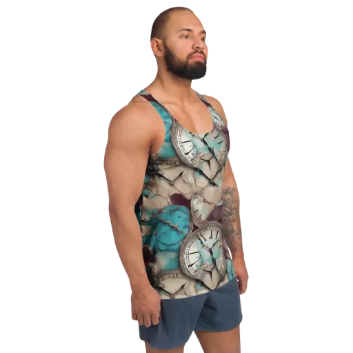 Midnight Horology on a Men's Tank Top