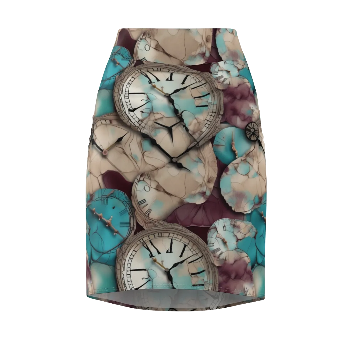 Midnight Horology on Pencil Skirt — Front