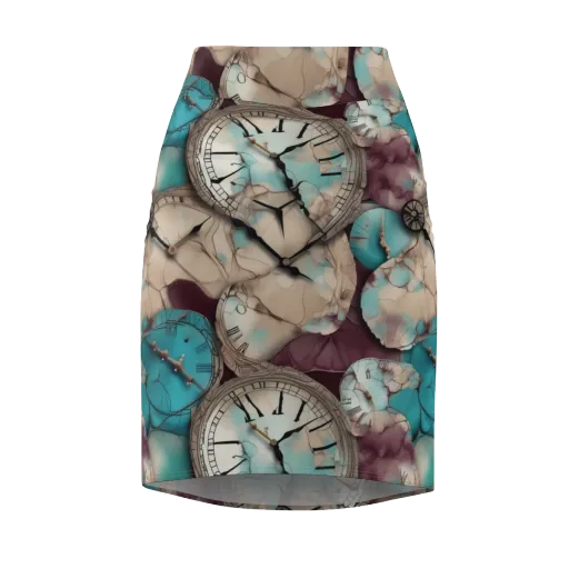 Midnight Horology on a Pencil Skirt