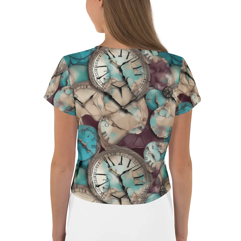 Midnight Horology on Crop Tee — Back
