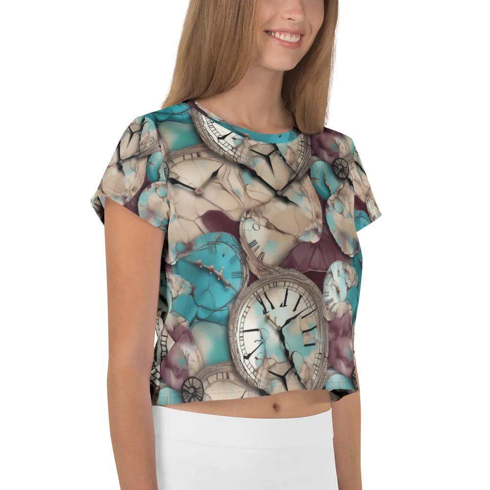 Midnight Horology on Crop Tee — Right