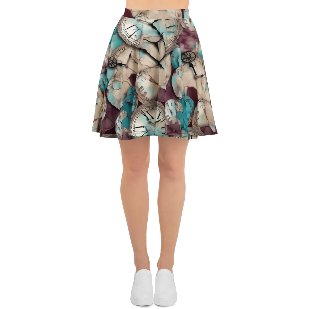 Midnight Horology on Skater Skirt — Front