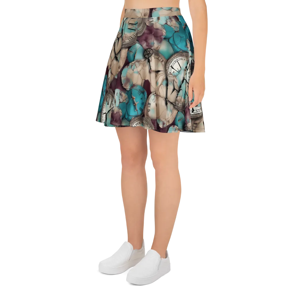 Midnight Horology on Skater Skirt — Left