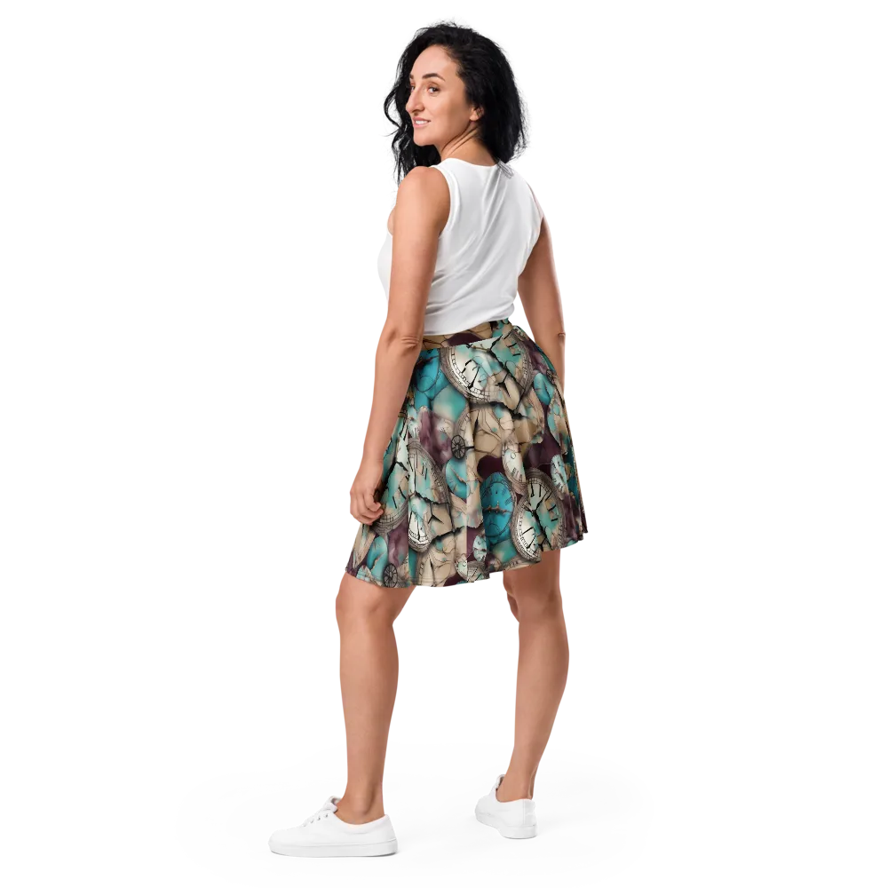 Midnight Horology on Skater Skirt — Back