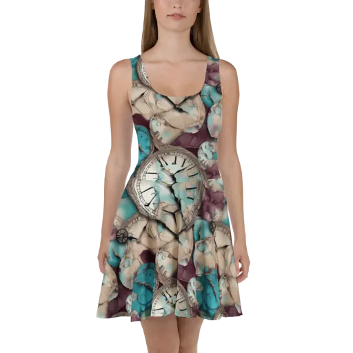 Midnight Horology on a Skater Dress