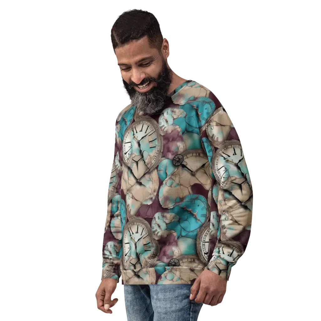 Midnight Horology on Sweatshirt — Left Front