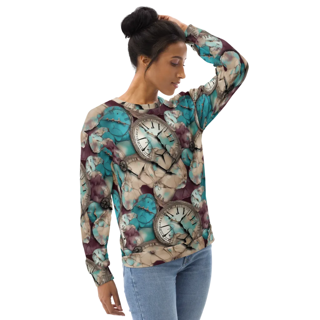 Midnight Horology on Sweatshirt — Right Front