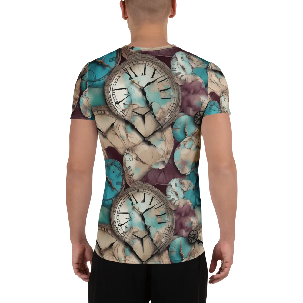 Midnight Horology on Men's Athletic T-Shirt — Back