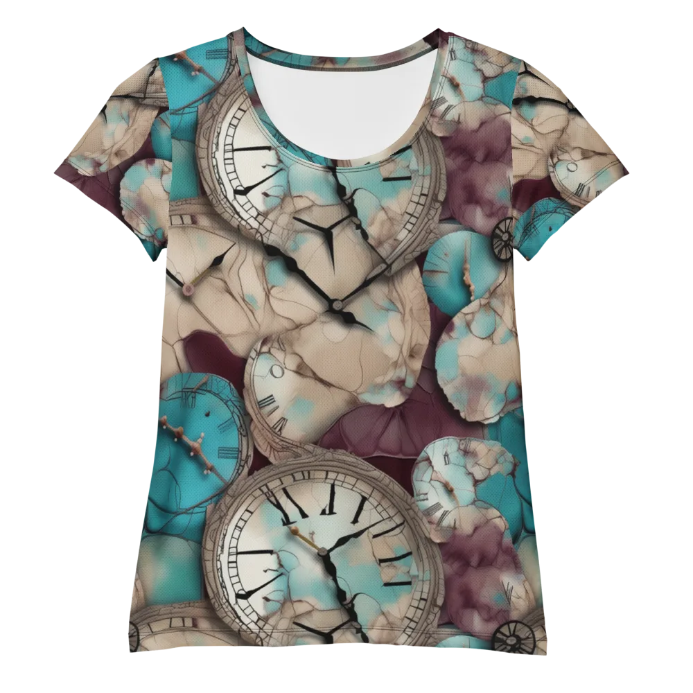 Midnight Horology on Women's Athletic T-Shirt — Front
