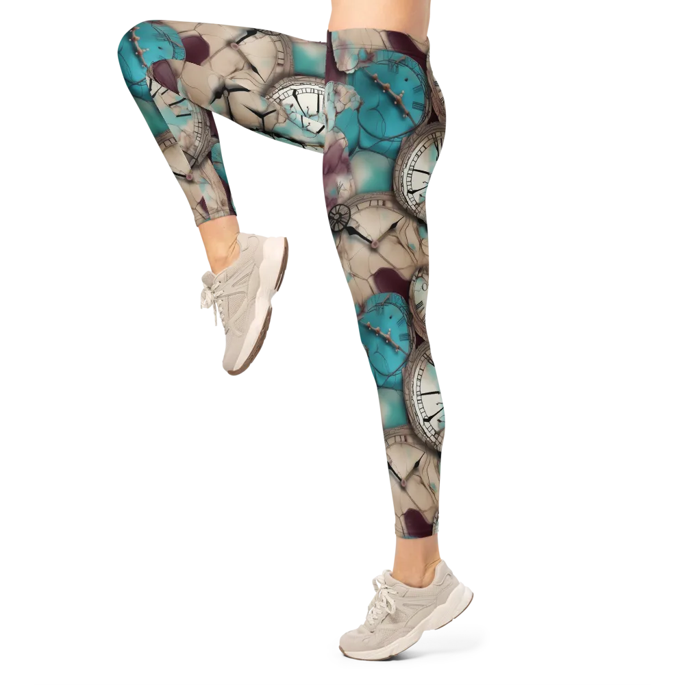 Midnight Horology on Leggings — Left