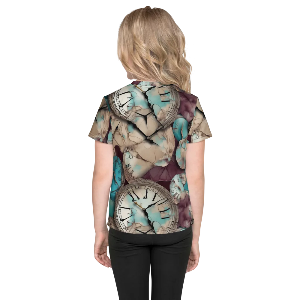Midnight Horology on Kids Crew Neck T-Shirt — Back