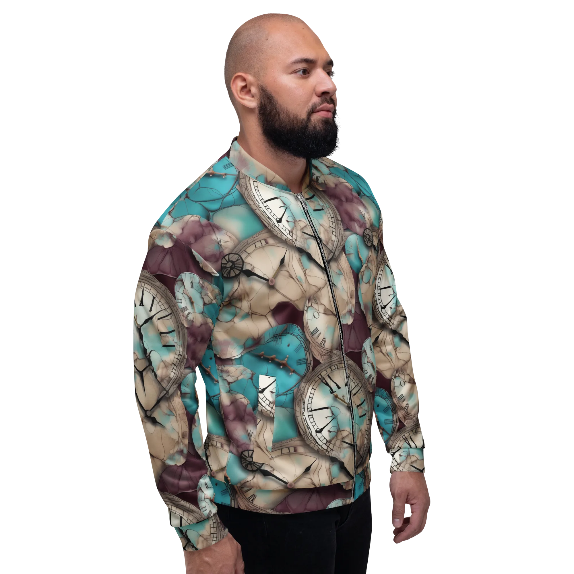 Midnight Horology on Bomber Jacket — Right