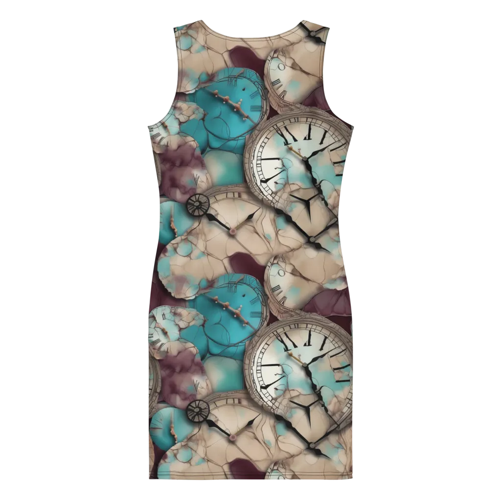 Midnight Horology on Bodycon Dress — Back