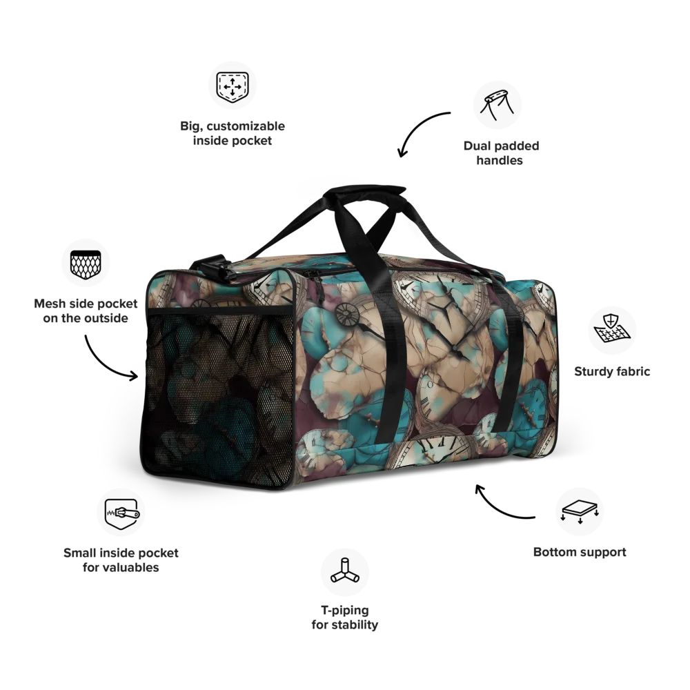 Midnight Horology on Duffle Bag — Right Front