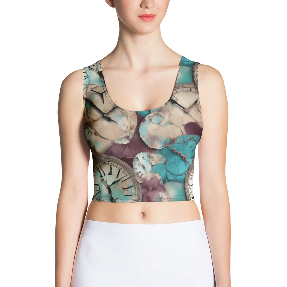 Midnight Horology on Crop Top — Front