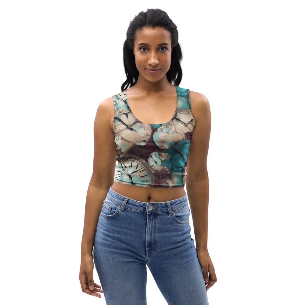 Midnight Horology on Crop Top — Front