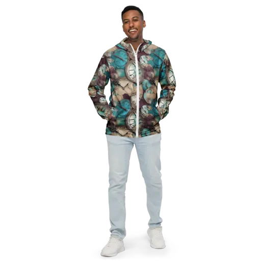 Midnight Horology on a Men's Windbreaker